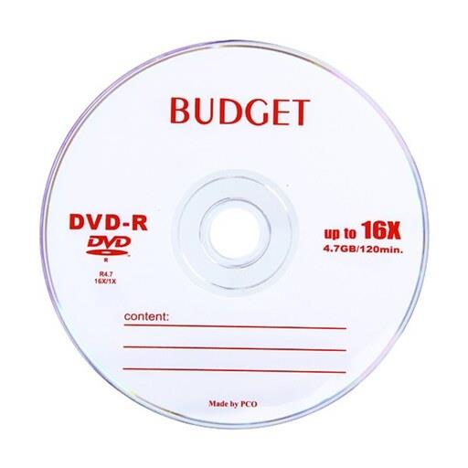 دی وی دی خام باجت BUDGET بسته یک عددی